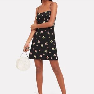 NWOT Intermix Cyrus Mini Floral Slip Dress